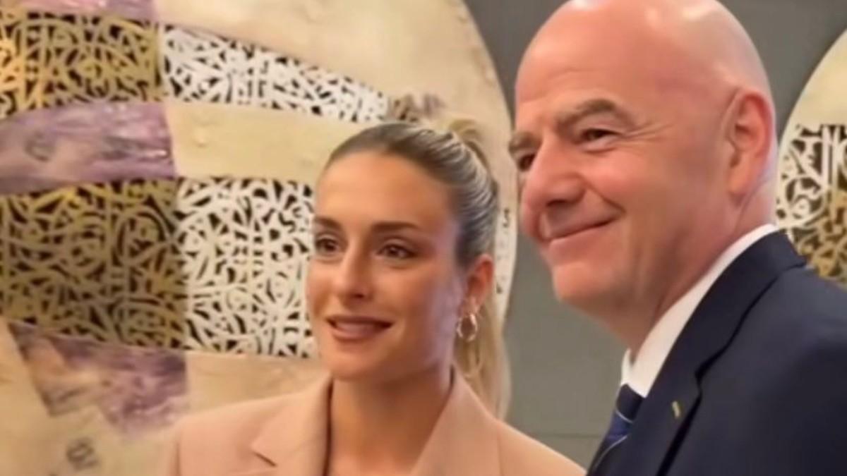 Alexia Putellas y Gianni Infantino se reunieron en Arabia Saudí