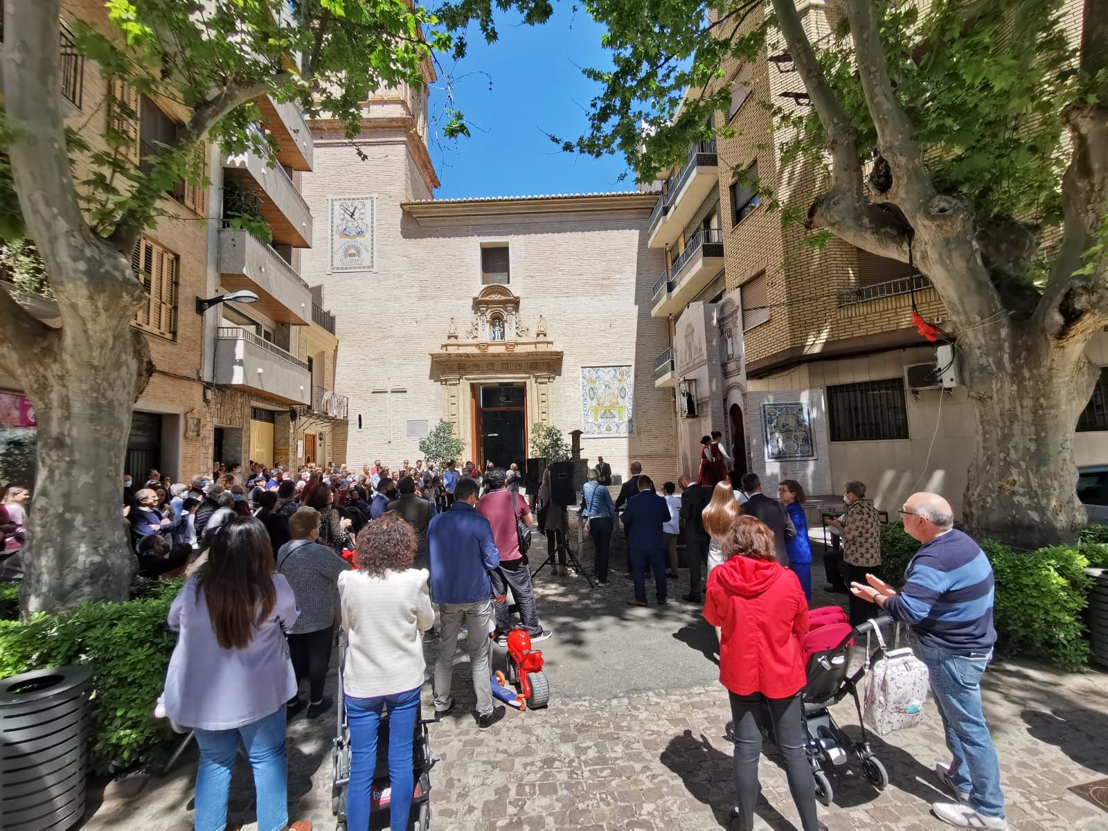 Representación del 'miracle' de Sant Vicent "La sabateta" en Xirivella.