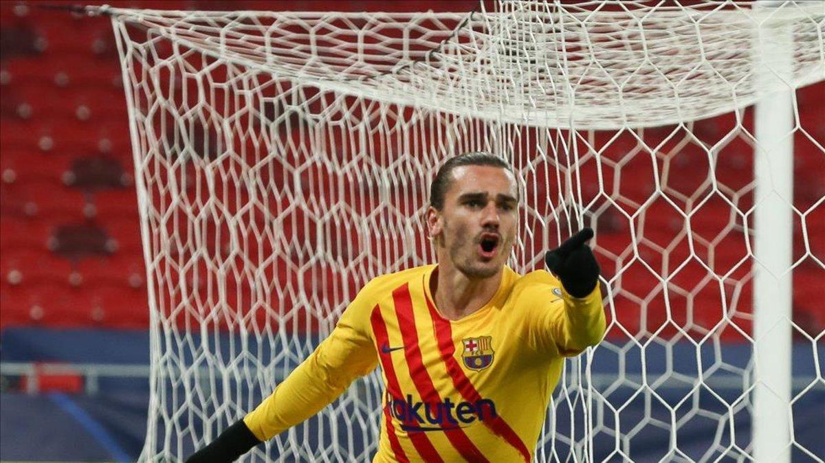 Griezmann, en la punta de ataque