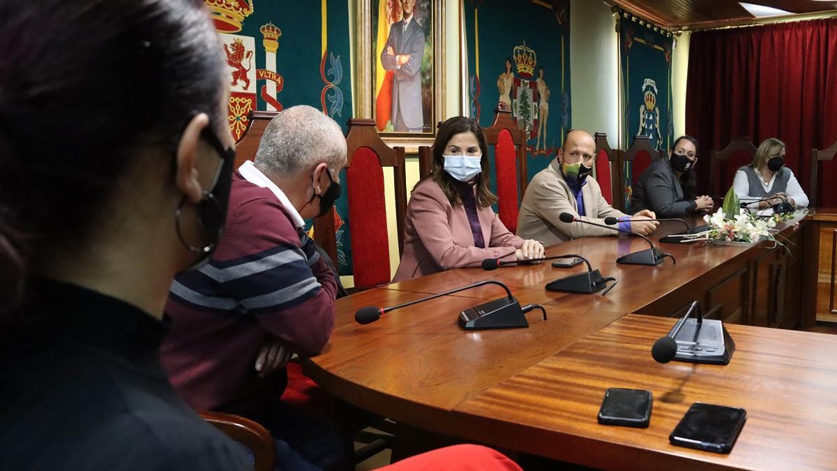 Reunión de Águeda Fumero con el grupo de gobierno de La Guancha