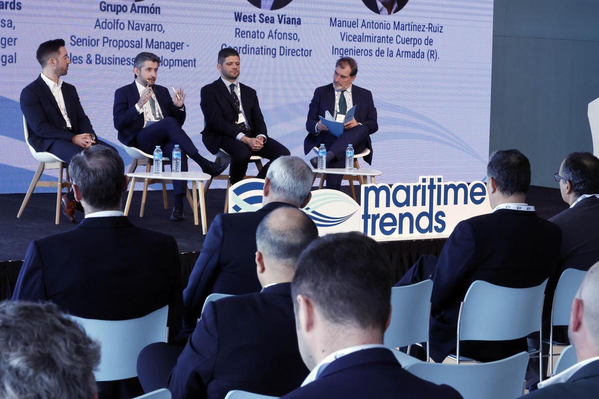 Desde la izquierda, Sergi Espinosa (Damen), Adolfo Navarro (Armón), Renato Afonso (West Sea) y Manuel Martínez-Ruiz.