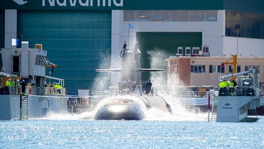 La dotación del S-81 Isaac Peral culmina la puesta a flote industrial del submarino