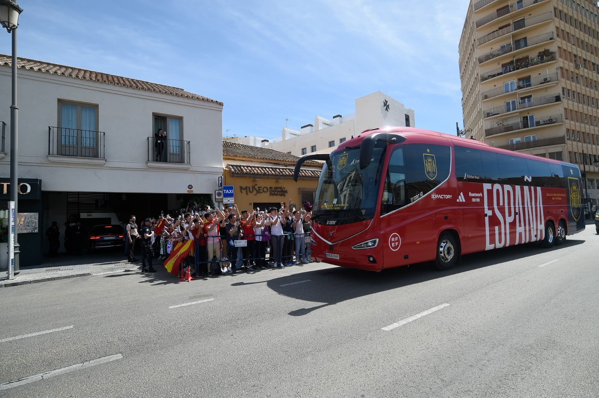 La Selección Española de fútbol llega a Málaga