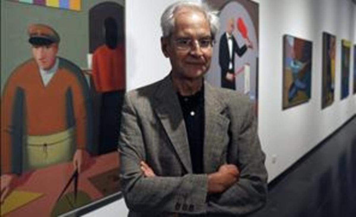 Andrés Rábago, ’El Roto’, en la presentació a Barcelona d’una exposició amb obra seva, el 2008. Andrés Rábago, ’El Roto’, en la presentació a Barcelona d’una exposició amb obra seva, el 2008.