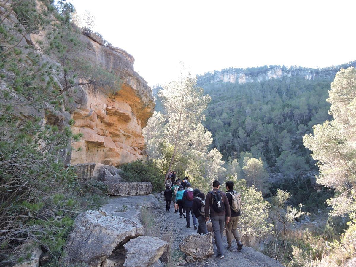 Jóvenes de la Expedició Cavanilles durante la visita a Bicorp.