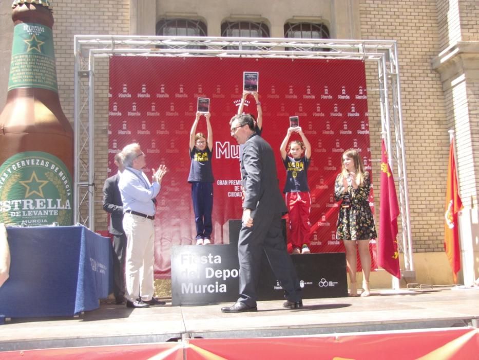 Entrega de premios en el Gran Premio de Marcha Ciudad de Murcia