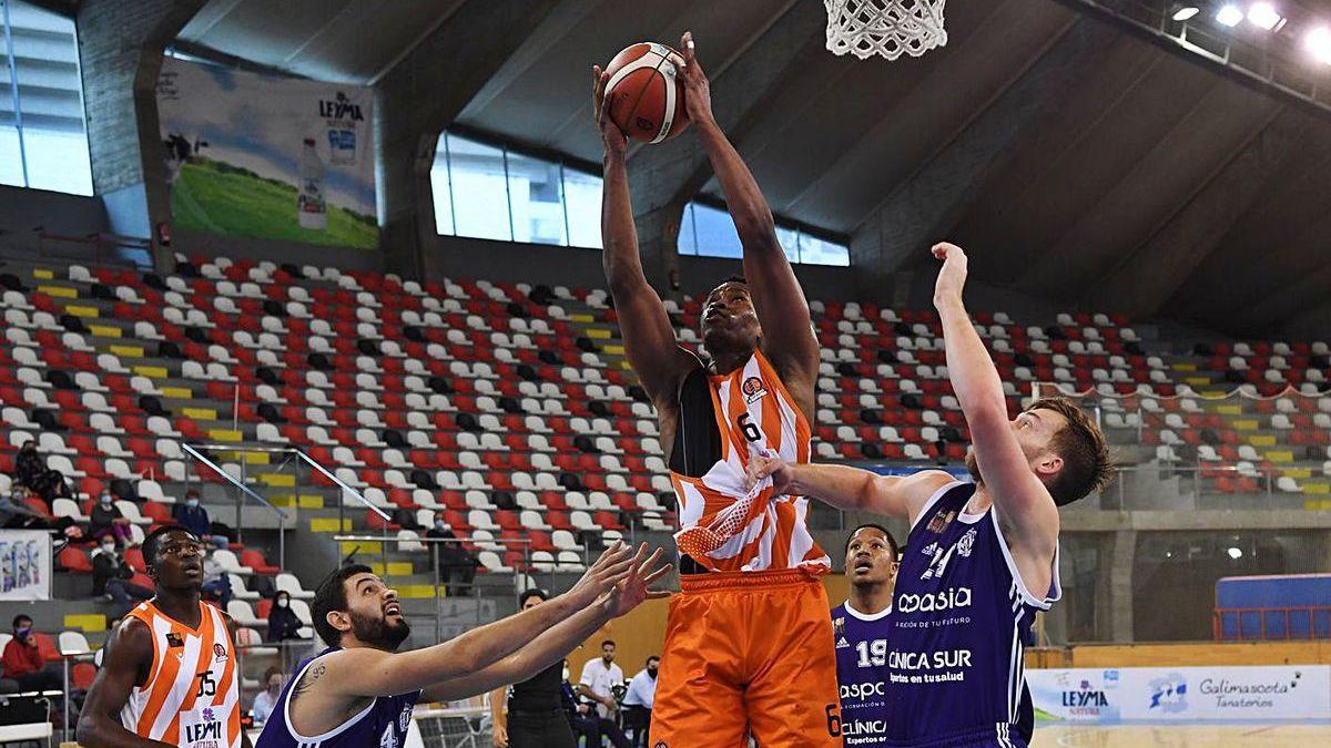 Mouha Barro, en el partido del sábado del Leyma contra el Valladolid.