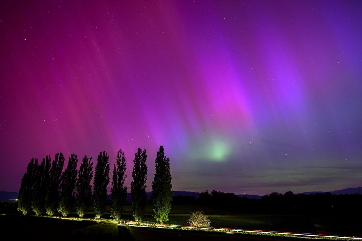 Espectacular aurora boreal percibida desde la Estación Espacial Internacional.