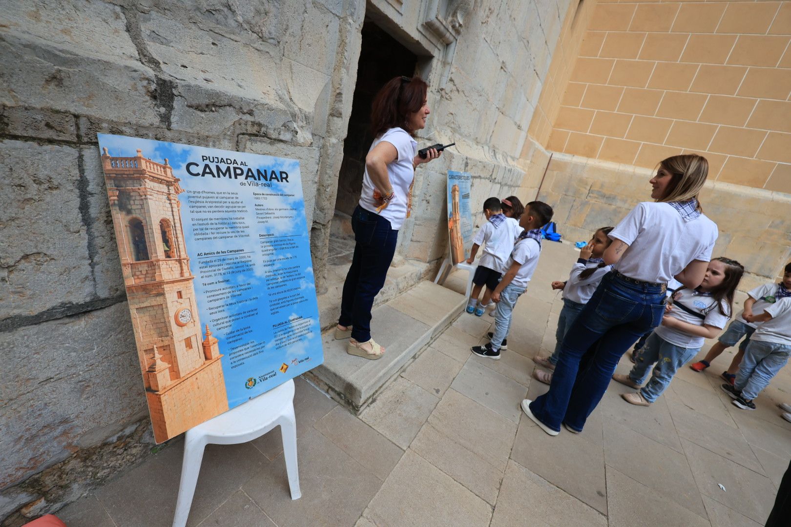 FOTOGALERIA I Les imatges de l'exitosa pujada al campanar de l'arxiprestal de Vila-real
