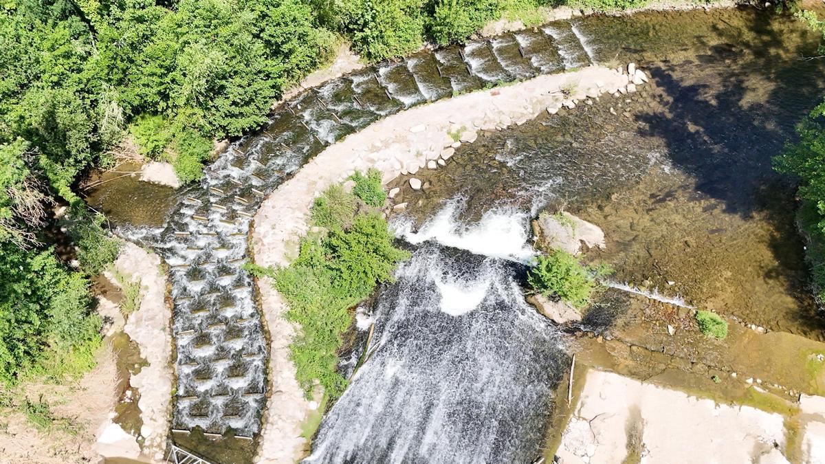 La rampa de peixos de l'illa de la Pilastra.