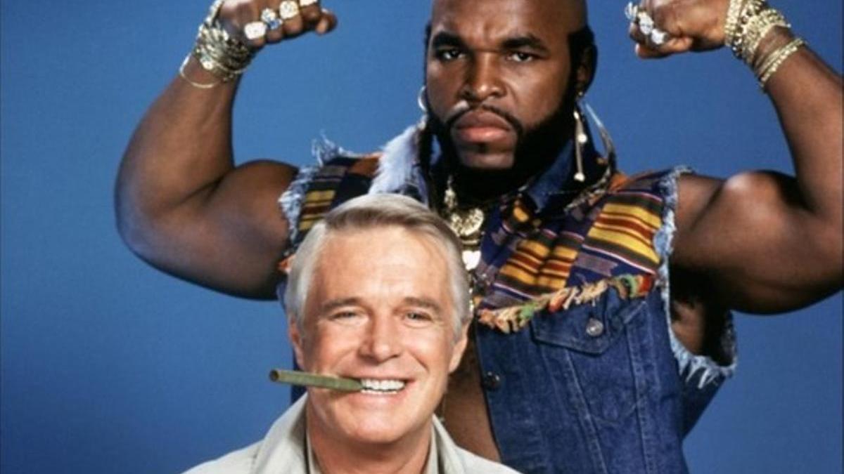 George Peppard y Mr. T, en ’El Equipo A’.