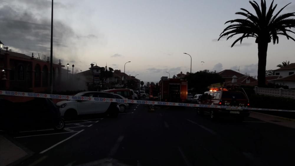 Incendio en un garaje en la urbanización La Paz