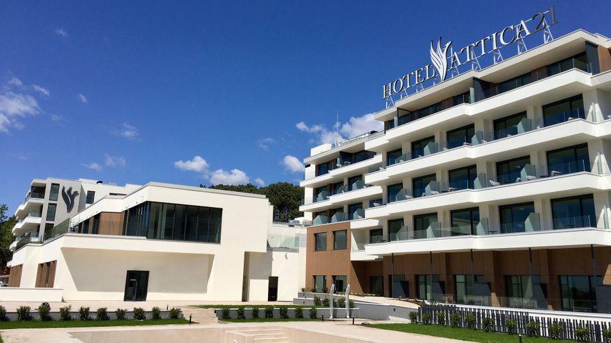 El nuevo hotel de Samil, a vista de dron