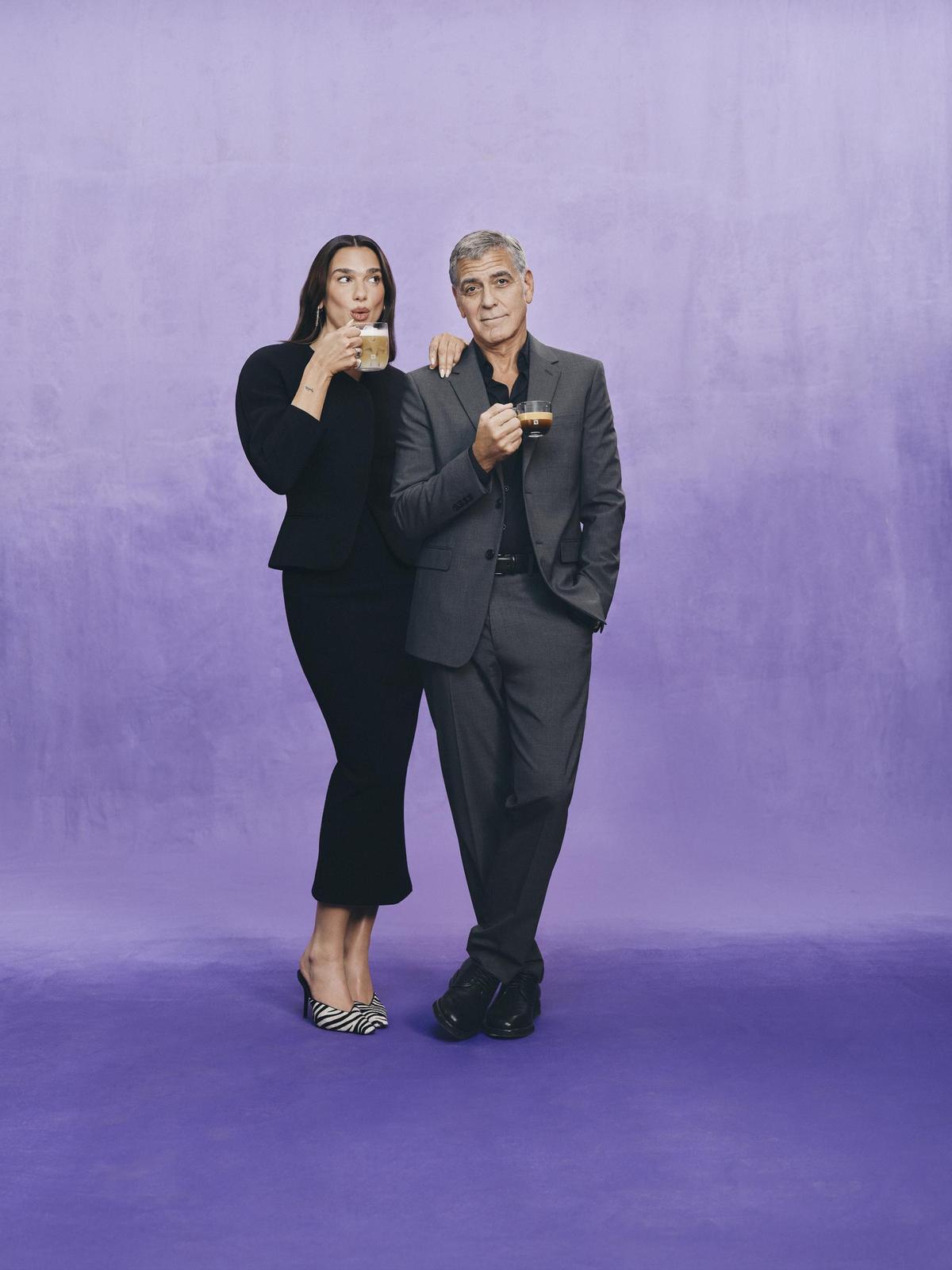 Dua Lipa y George Clooney