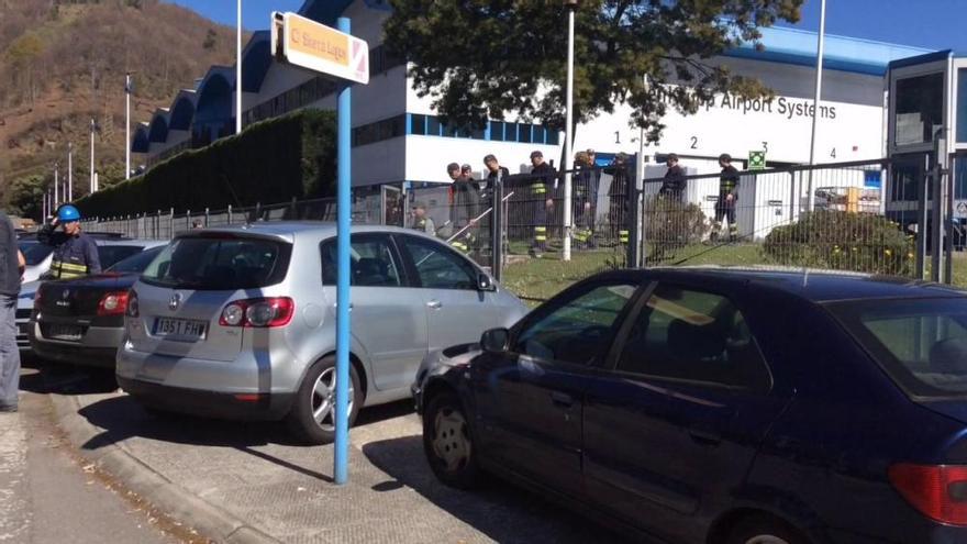 Protesta de los trabajadores de Thyssenkrupp en Baiña