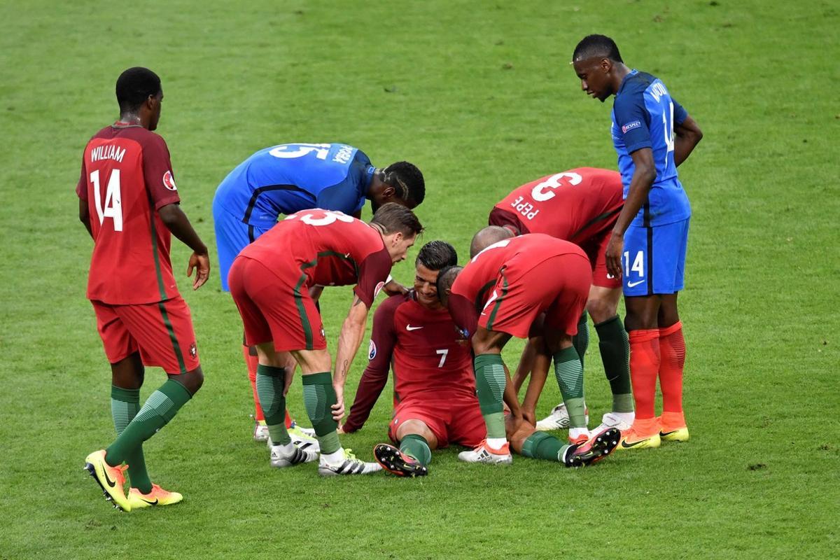 La lesión de Cristiano en imágenes