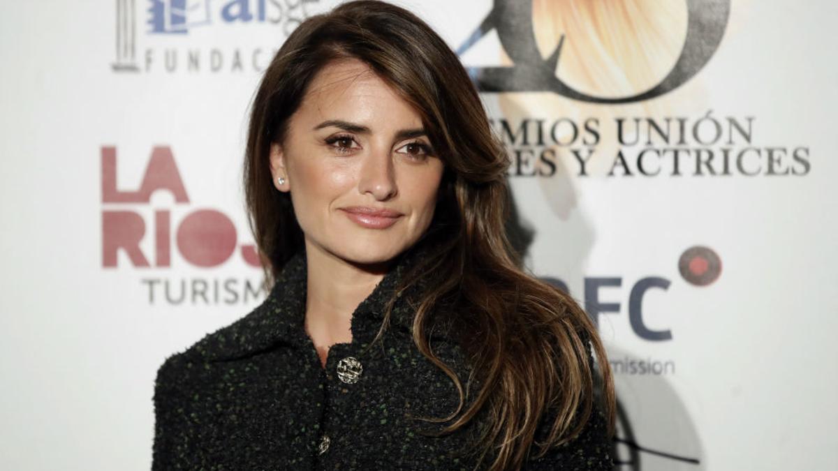 Penélope Cruz a su llegada a los Premios Unión de actores