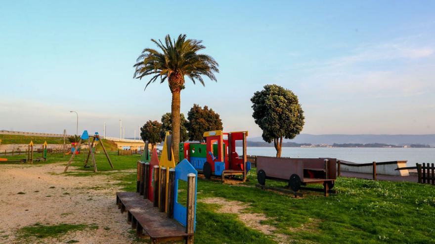 Parque infantil de O Bao, en A Illa de Arousa.