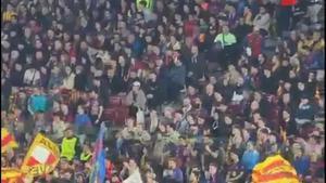 ¡Así vota la grada de animación en champions!