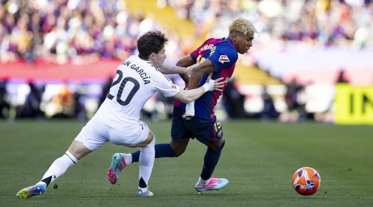 Lamine Yamal en el último Barça Real Madrid.