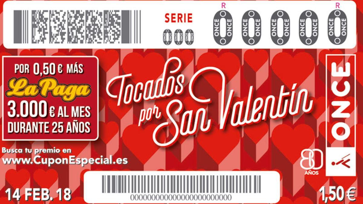 Sorteo ONCE San Valentín