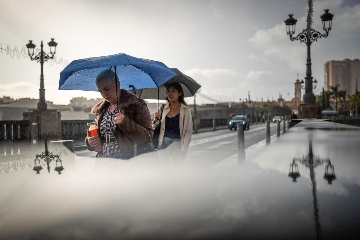 Santa Cruz durante la borrasca