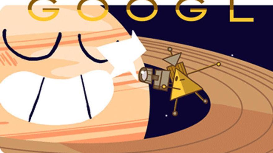 Cassini llega a los anillos de Saturno y Google lo celebra con un &#039;doodle&#039;