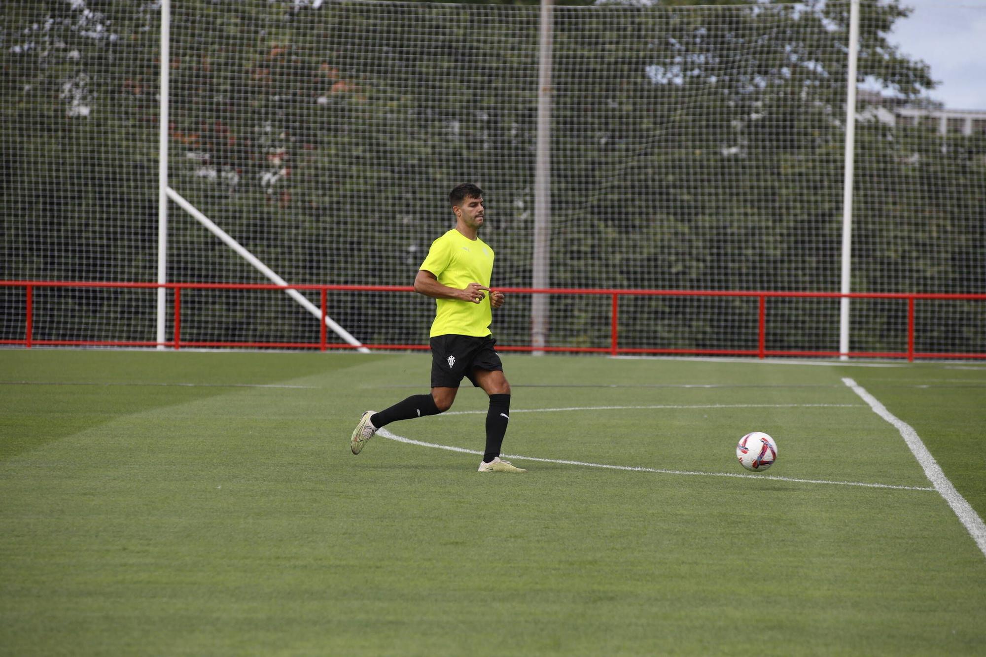 Así fue el primer entrenamiento de la era Albés en el Sporting (en imágenes)