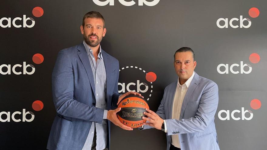 Marc Gasol y Óscar Fernández Arenas, presidentes de Basquet Girona y Fundación CB Granada.