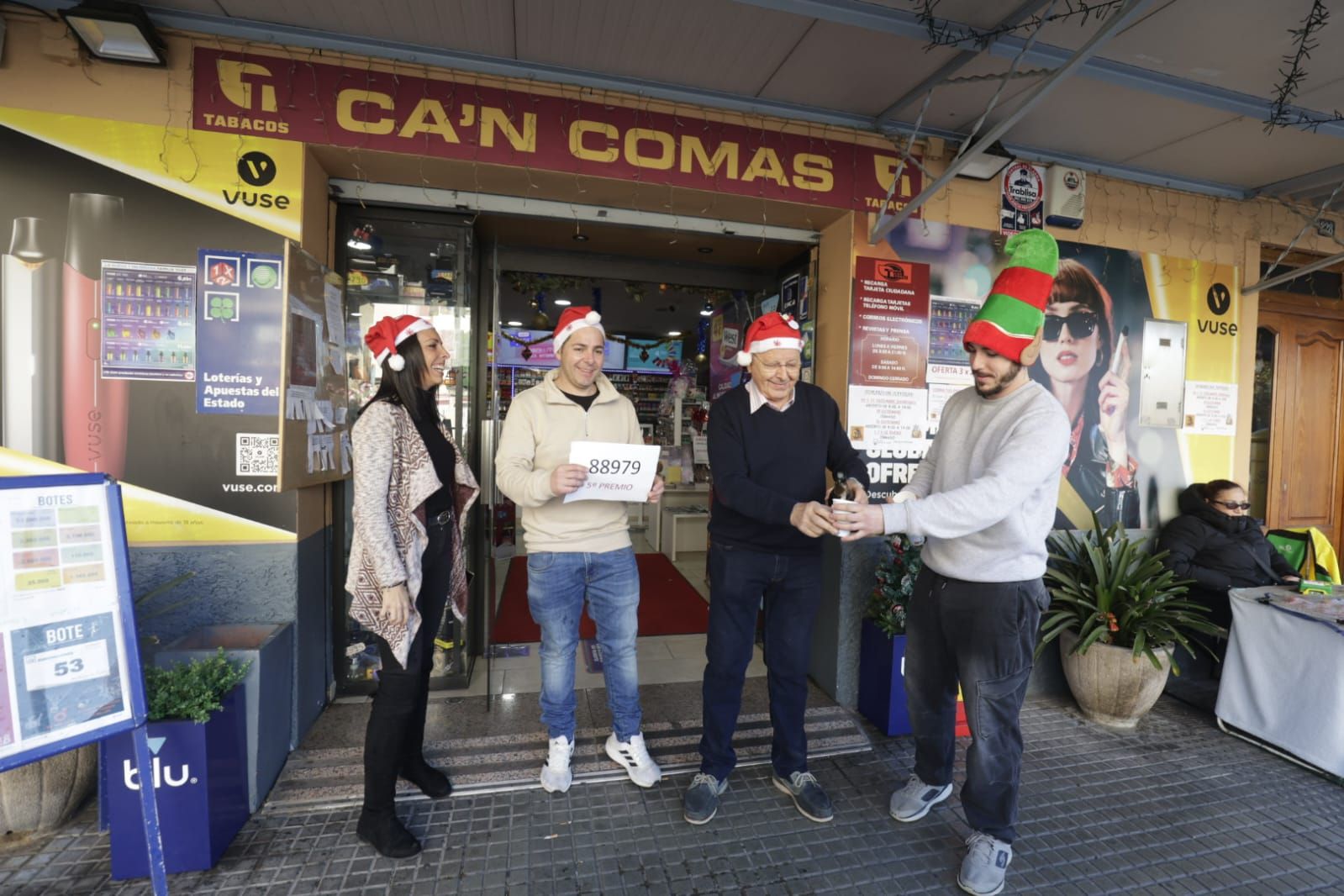 La administración Comas de calle Aragón ha vendido décimos de un quinto premio