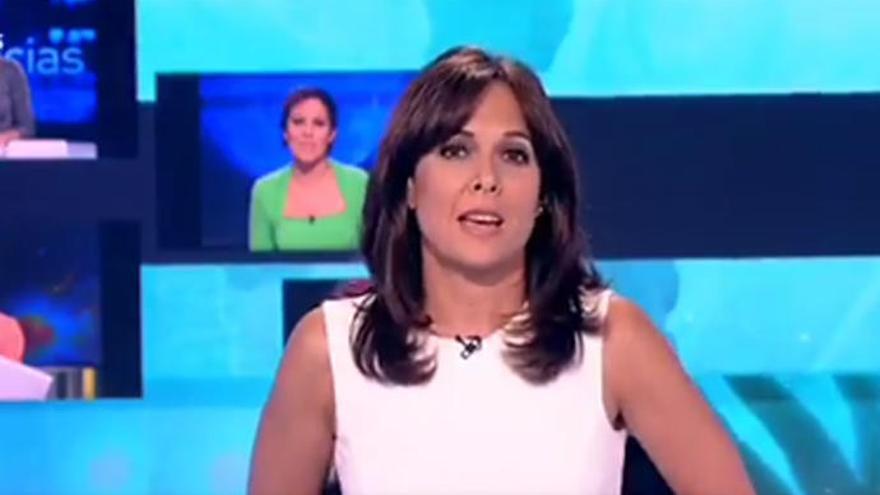 Mara Torres, en La 2 Noticias.