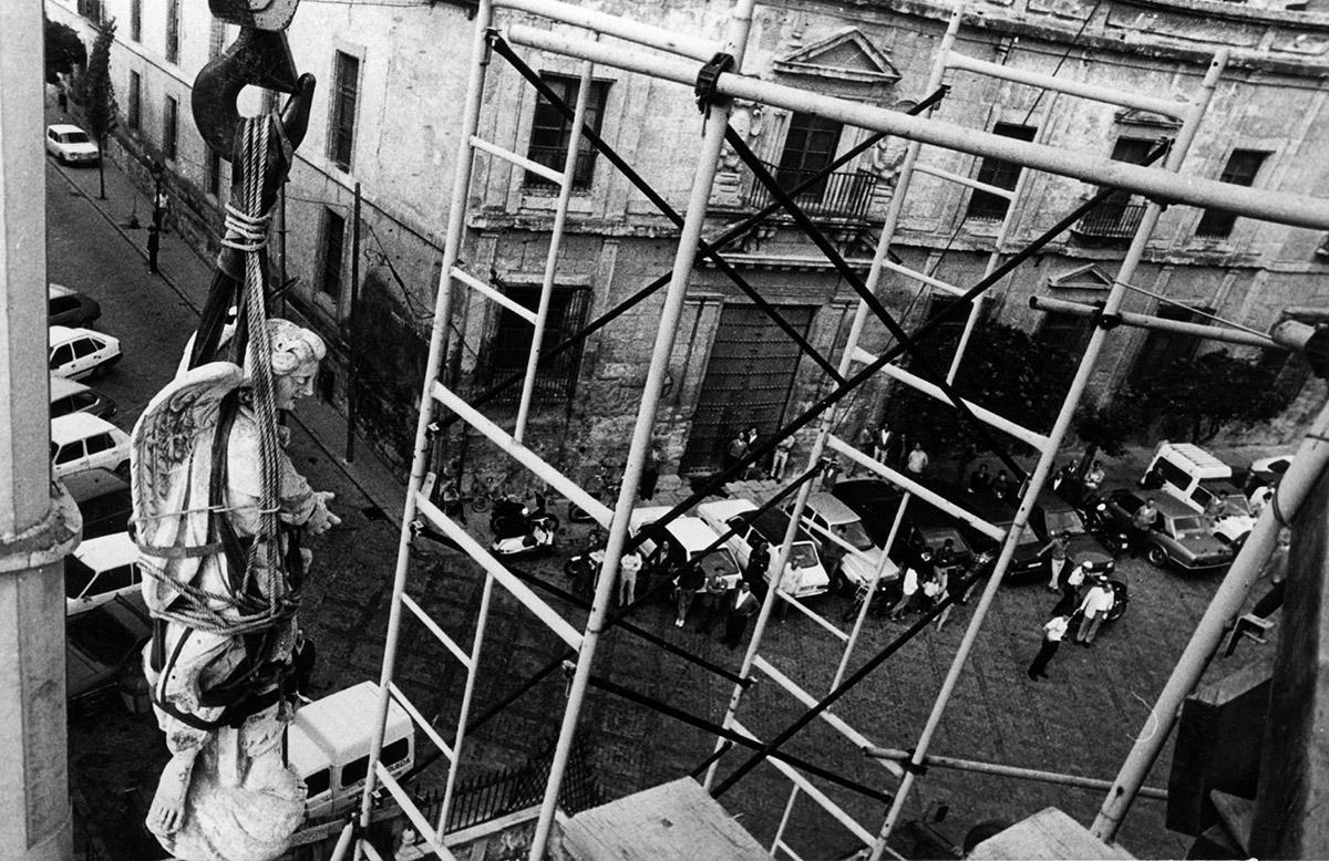 La restauración del Triunfo de San Rafael de 1985, en imágenes