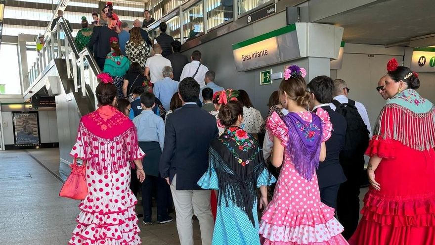 El Metro de Sevilla marca su máximo histórico en Feria: más de un millón de viajeros