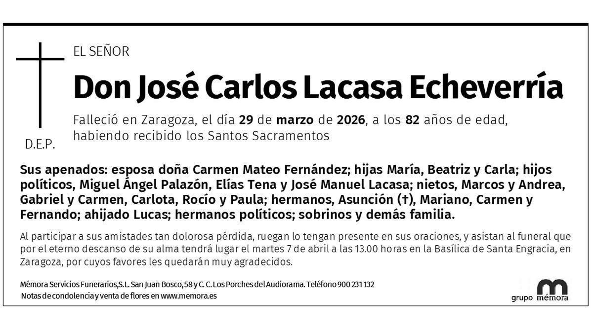 Don José Carlos Lacasa Echeverría