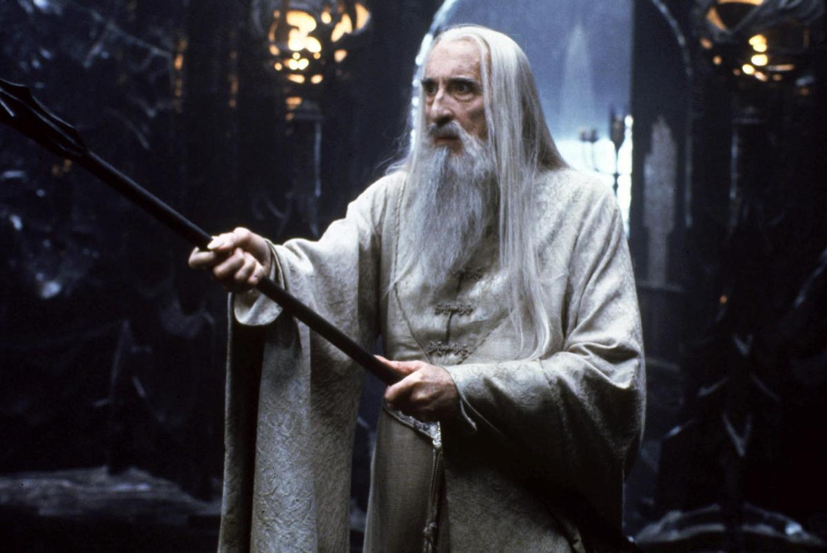 Christopher Lee como Sauron en la saga 'El señor de los anillos'