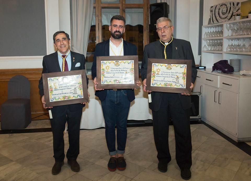 Nombramiento de Corpusianos de honor: el Colegio del Arte Mayor de la Seda, el Museo del Corpus y el pregonero Jaime Sancho