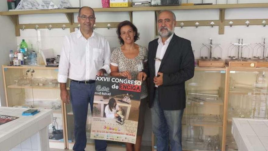 Carlos Chapela, Paloma Pérez y Paulino Estévez .