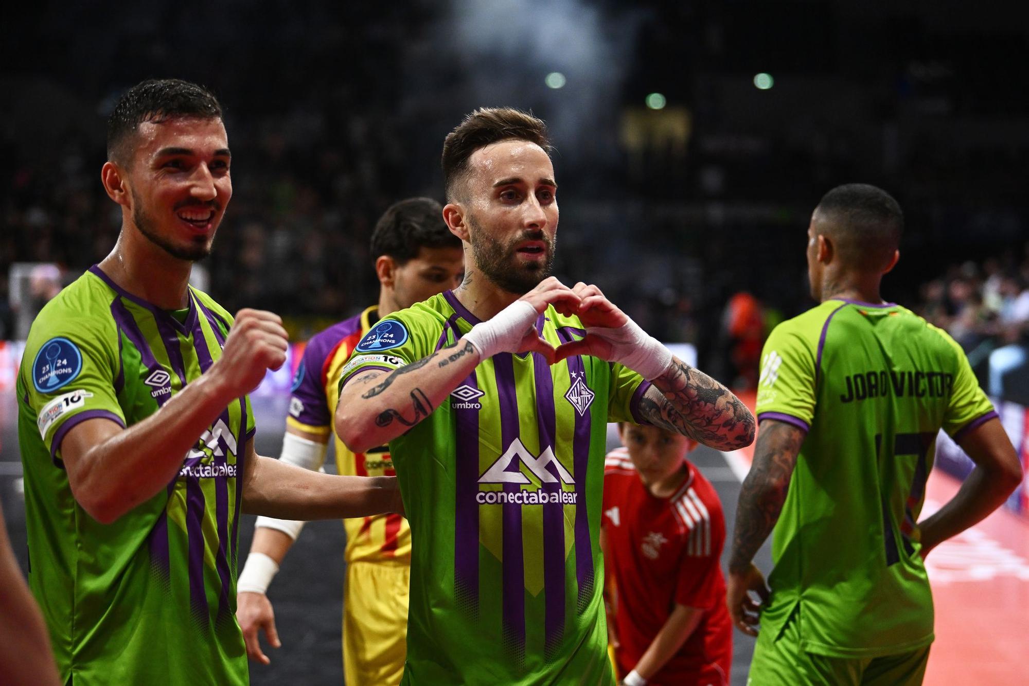 Las imágenes de la victoria del Palma Futsal (0-3) al Sporting que le clasifica a la final de la UEFA Champions Futsal