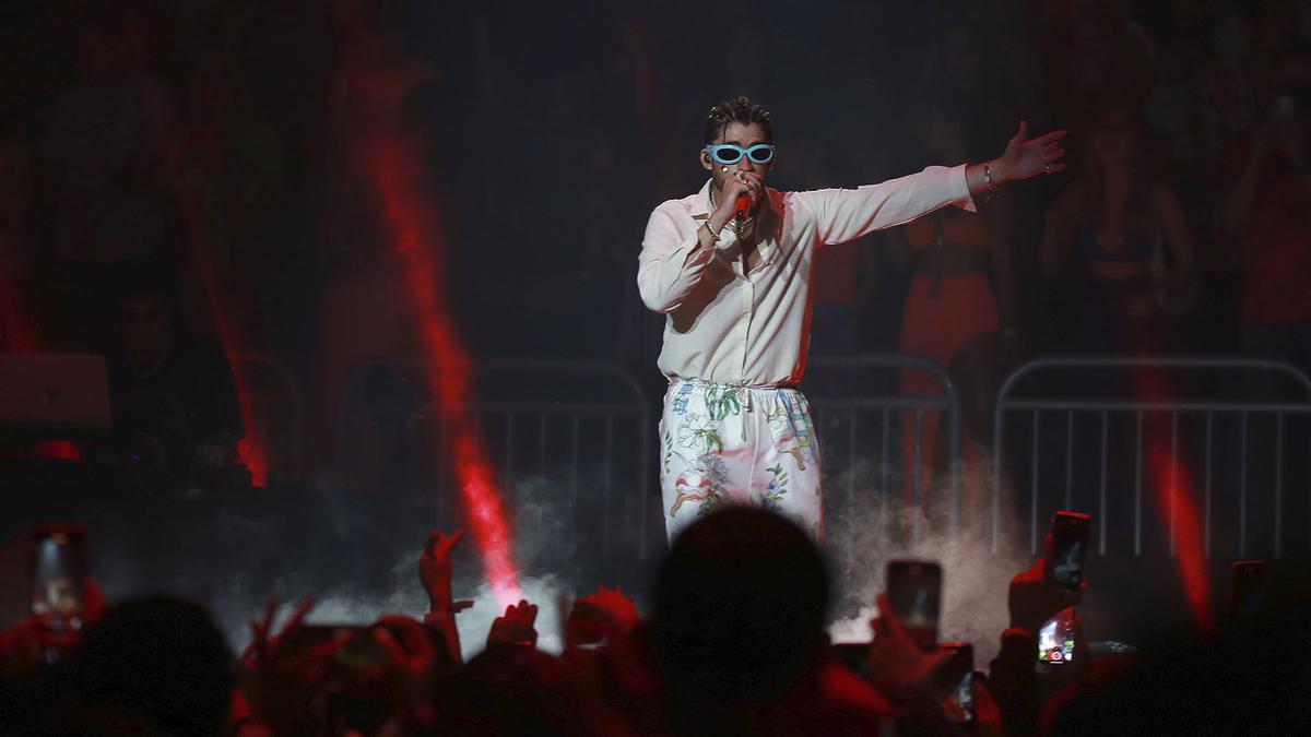 Bad Bunny durante el concierto en su amado Puerto Rico, el pasado julio.