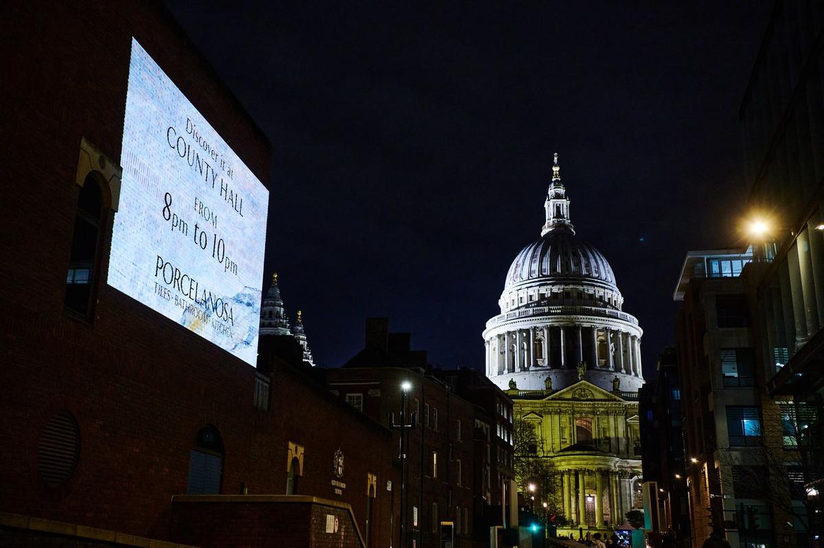 Vídeo para anunciar la acción de Porcelanosa en Londres.
