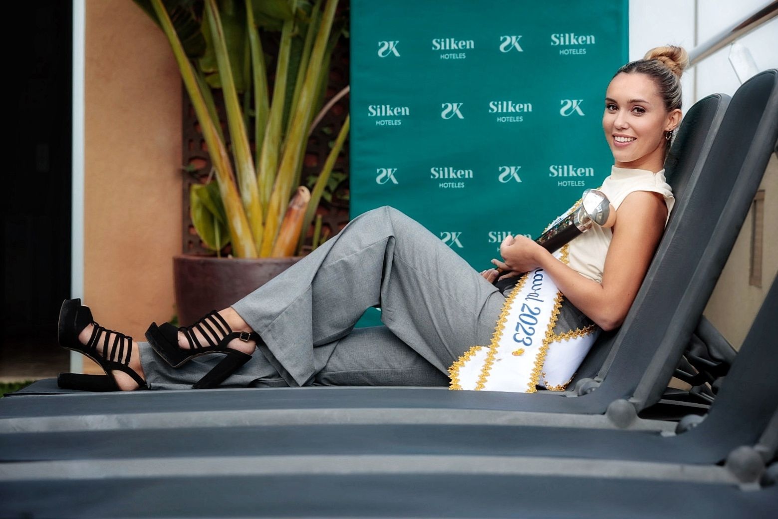 Rueda de prensa de la reina del Carnaval.