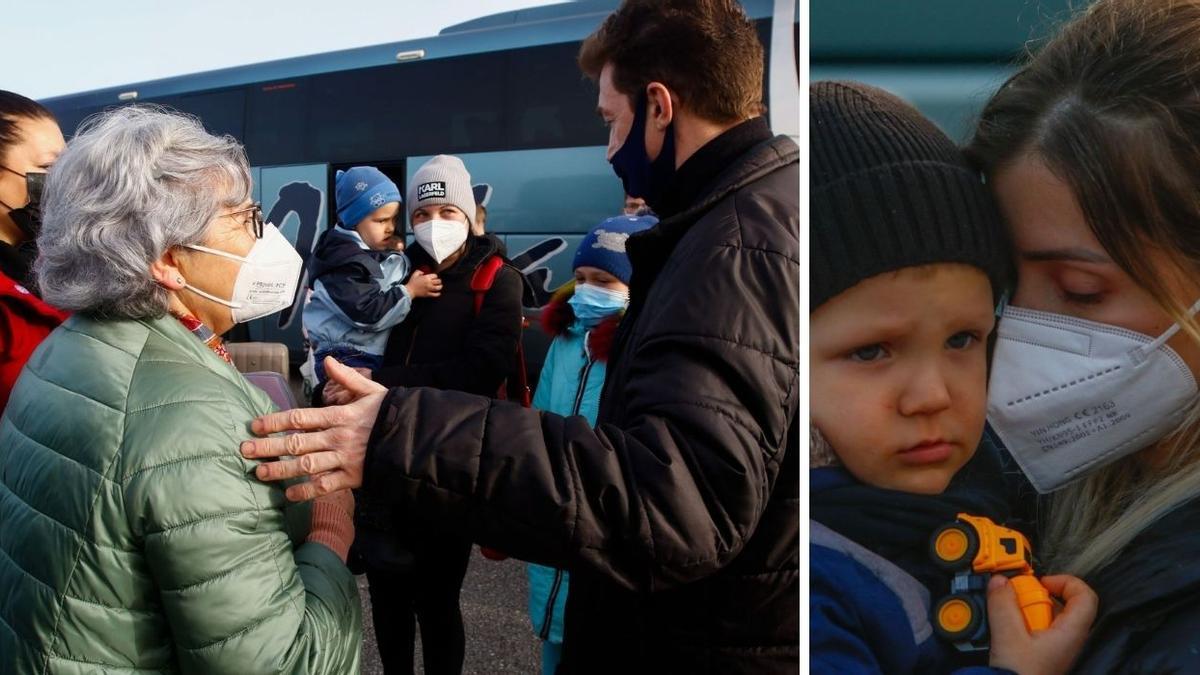 Llegada de refugiados ucranianos a Vilagarcía: "Me los llevo a casa y los trataré lo mejor que pueda"