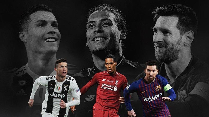 Messi, Cristiano y Van Dijk, nominados a Jugador del Año de la UEFA