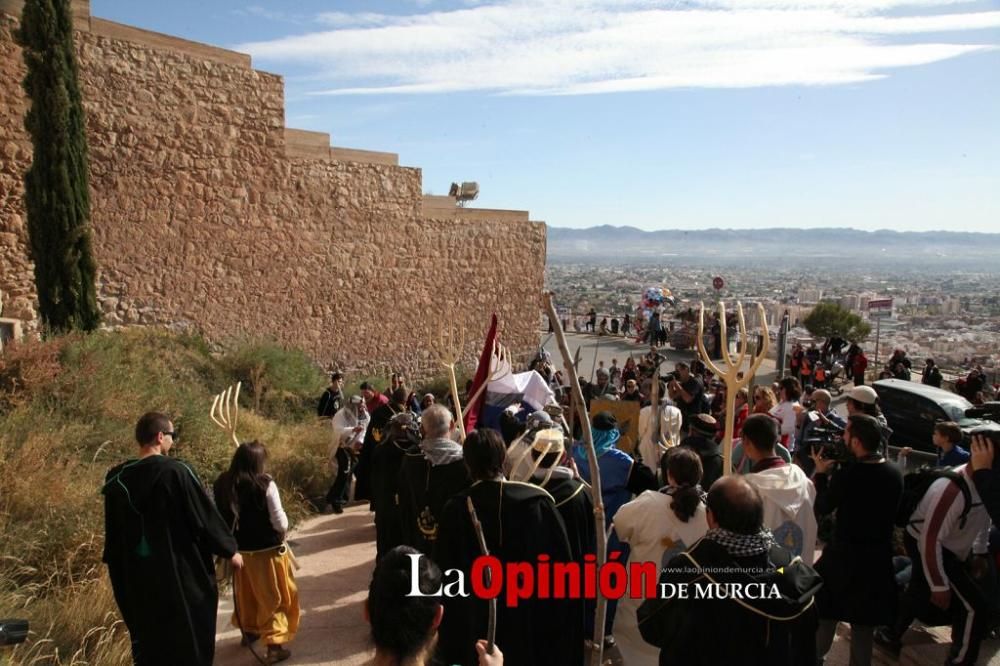 Refriega, acto de capitulación del Torneo Medieval y degustación de arroz desde la Fortaleza del Sol de Lorca