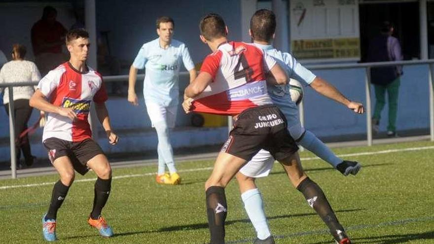 Un momento del partido disputado ayer en Monterredondo. // NP