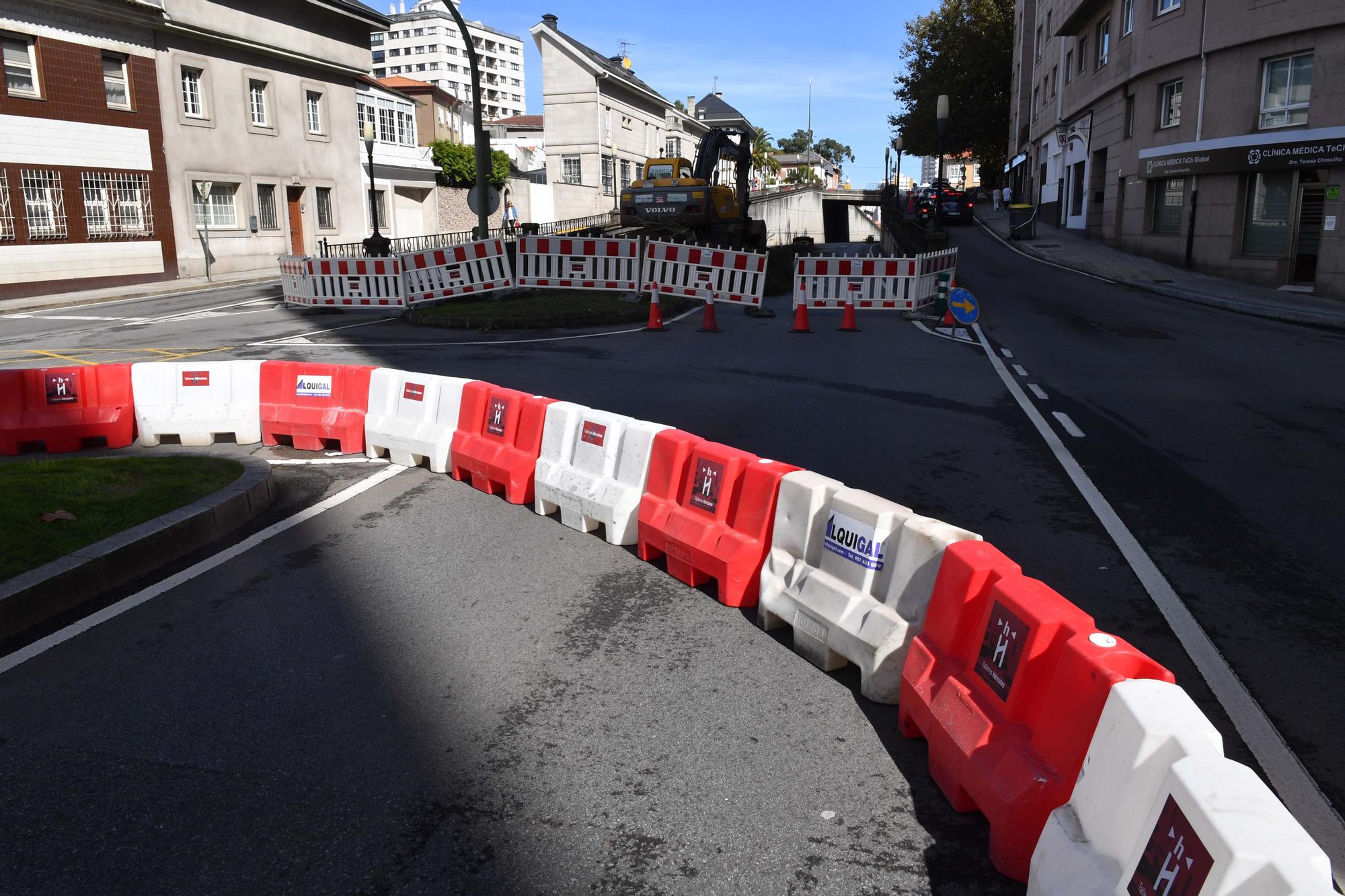 Comienzan las obras para suprimir el paso de la avenida de Arteixo bajo la ronda de Nelle