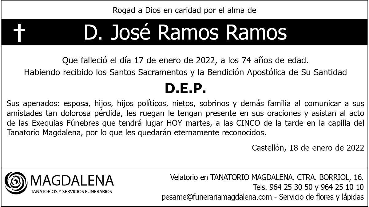 D. José Ramos Ramos