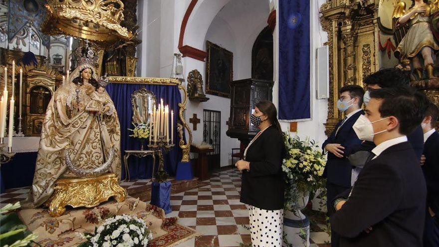 Exposición de la Virgen del Socorro en septiembre del pasado año.