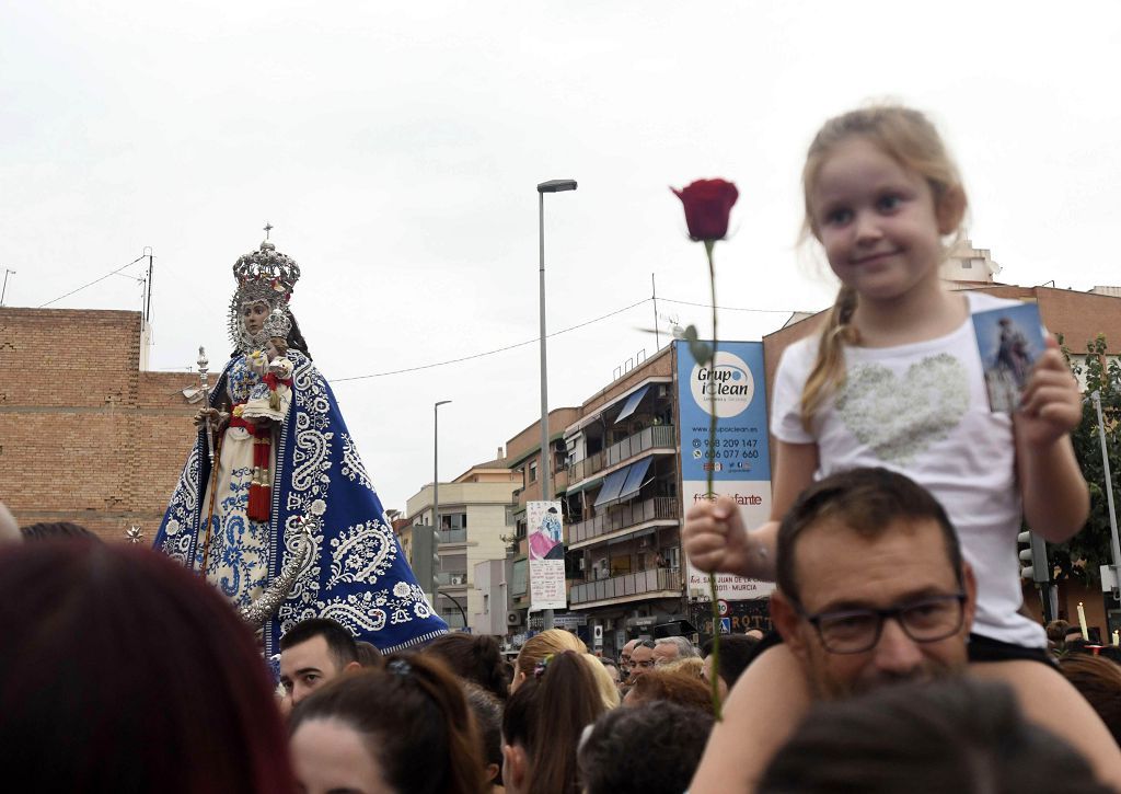 Romería de Murcia: Misa previa y primer tramo del recorrido