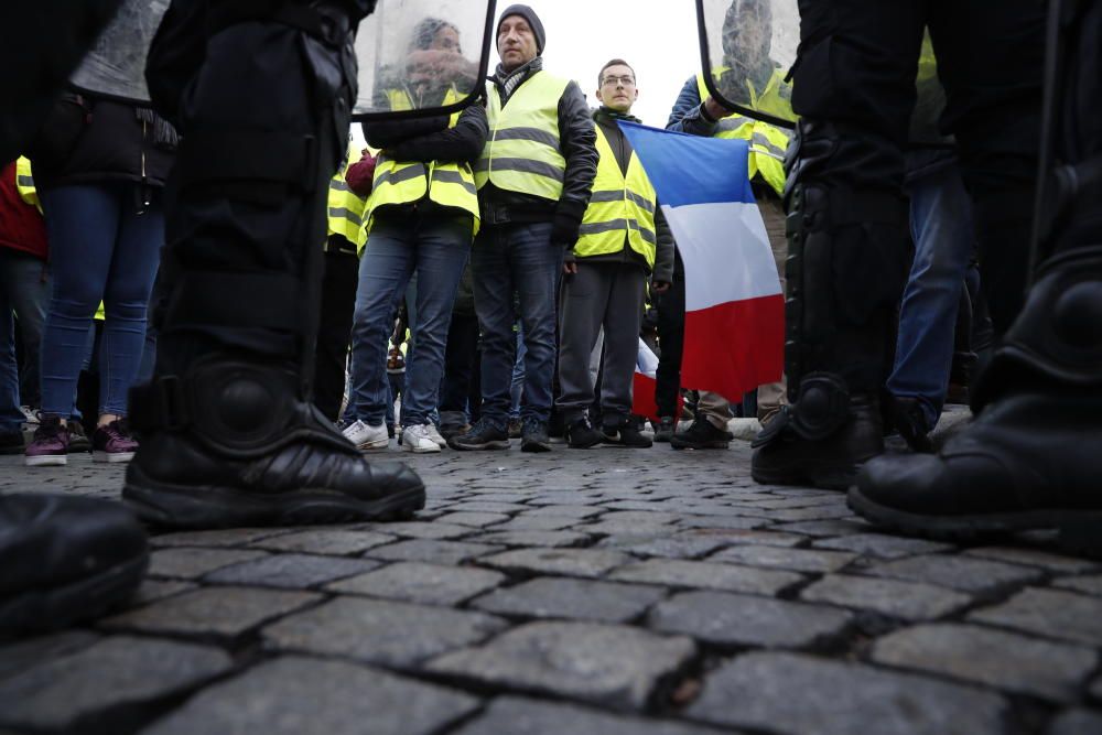 Protesta en París de los ''chalecos amarillos''